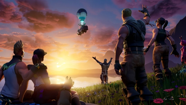 Иллюстрация конца 1 главы Fortnite