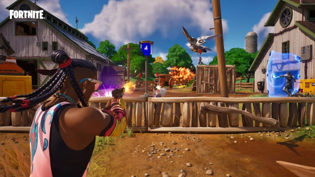 Пример геймплея Fortnite