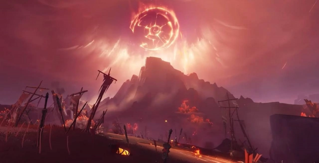 Часть Пепельного моря в Genshin Impact