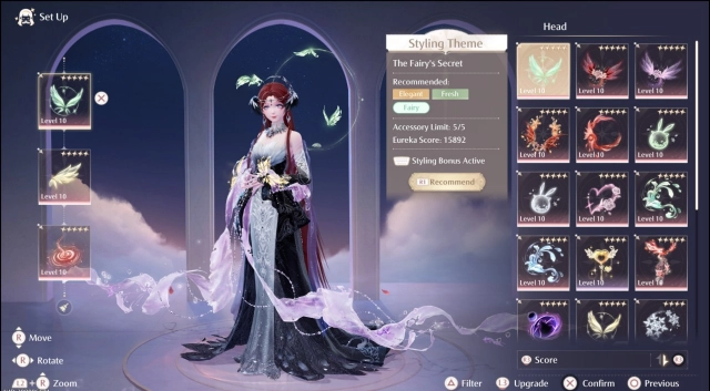 Кнопка Recommend в Infinity Nikki