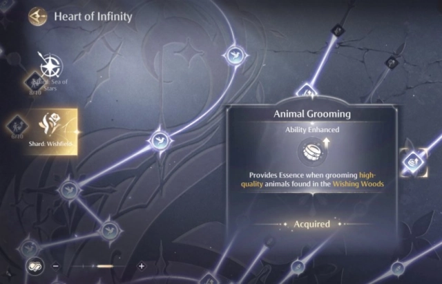 Слот улучшения сбора ресурсов в Heart of Infinity