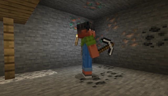 Добыча ресурсов в Minecraft