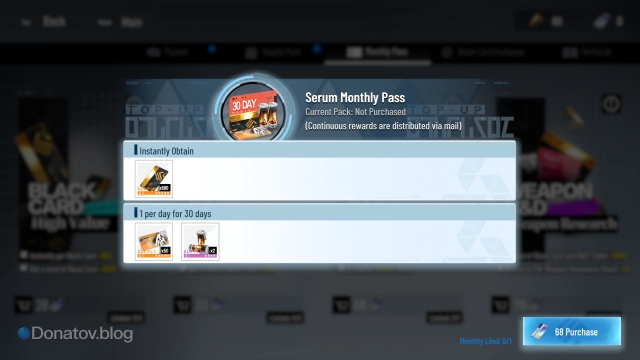 Punishing: Gray Raven Serum monthly pass