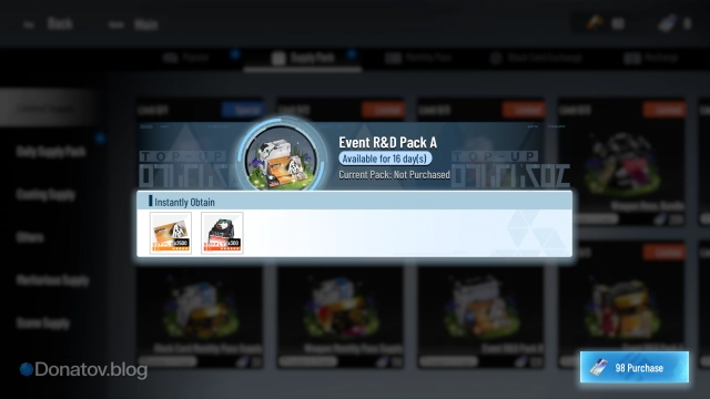 Punishing: Gray Raven — набор Event R&D Pack A