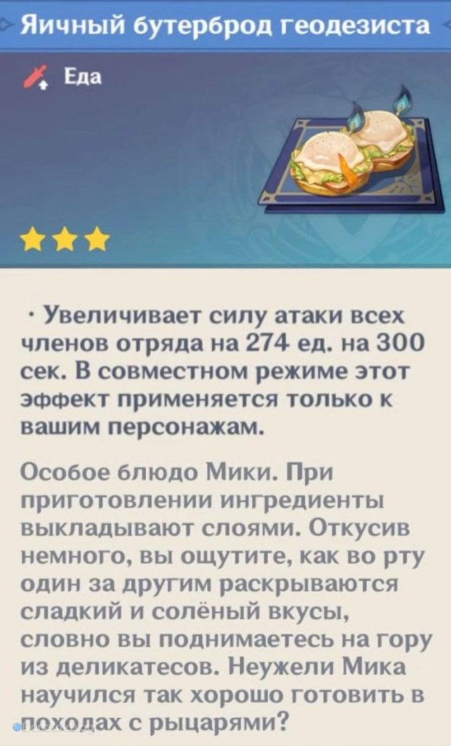 Яичный бутерброд геодезиста — Особое Блюдо Мики