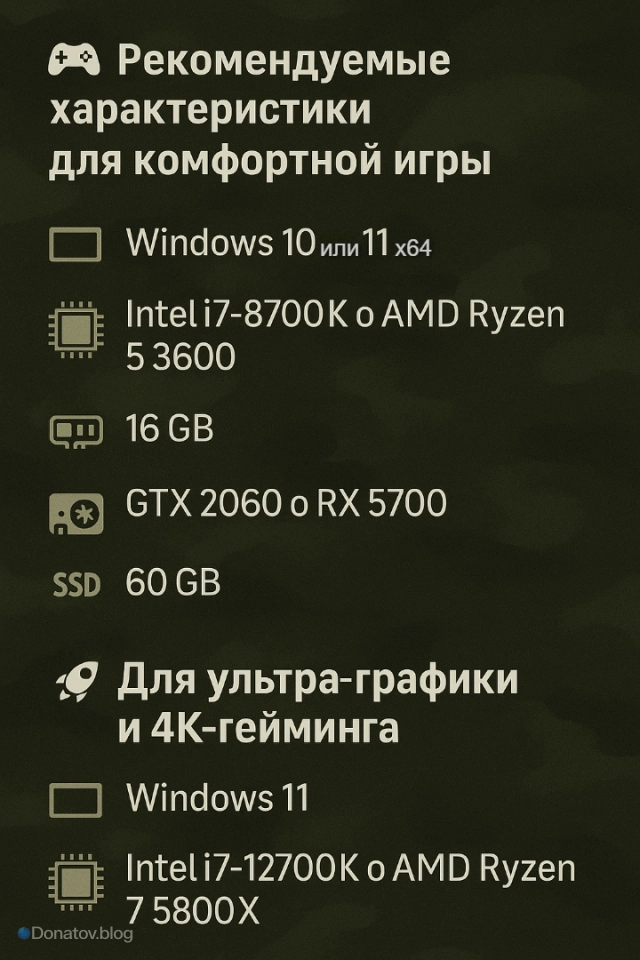 Системные требования в Delta Force