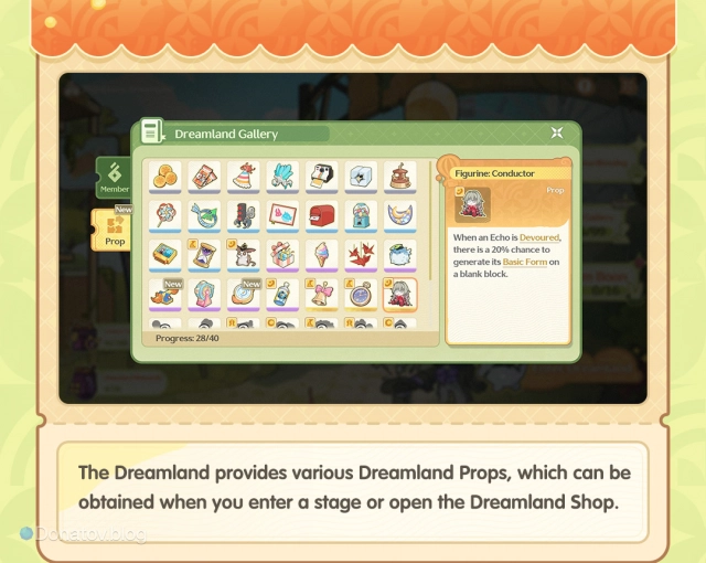Украшения в событии Phantasma Dreamland: Echo Dreamland Leisure Event в Wuthering Waves