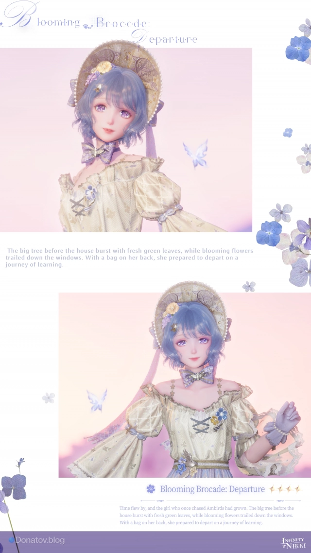 Glow-up наряда Blooming Brocade в Infinity Nikki