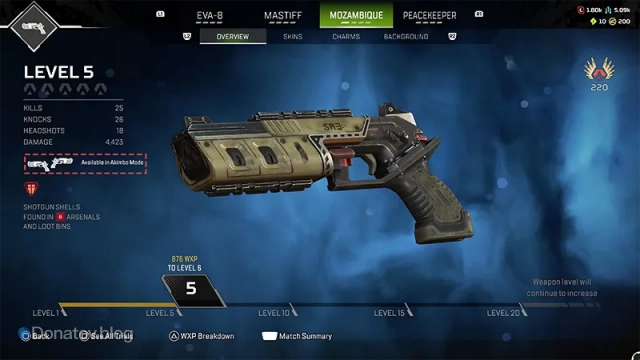 Оружейное мастерство в Apex Legends