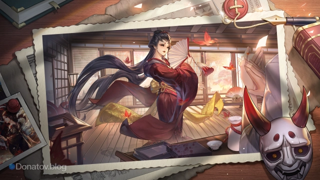 Официальный арт ко дню персонажа Geisha в Identity V