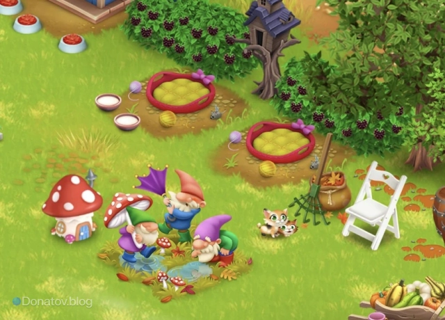 Котята в Hay Day и их домики