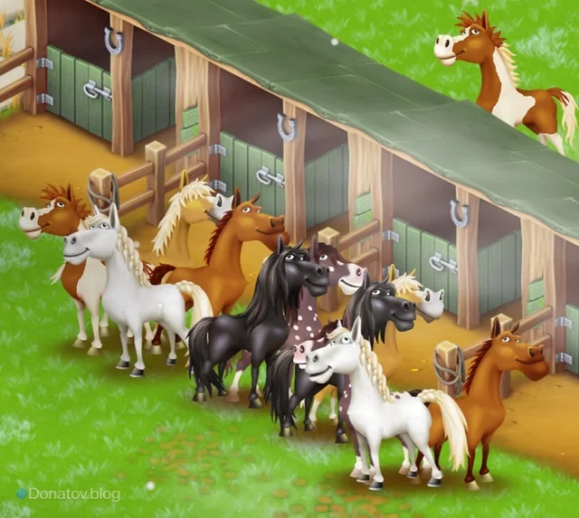 Лошади в Hay Day