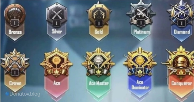 Ранговые эмблемы в  PUBG Mobile