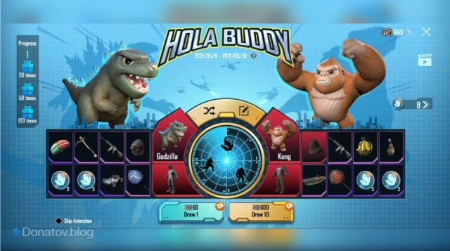 Рулетка Hola Buddy в PUBG Mobile