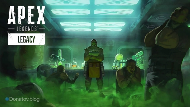 Иллюстрация Каустика из Apex Legends