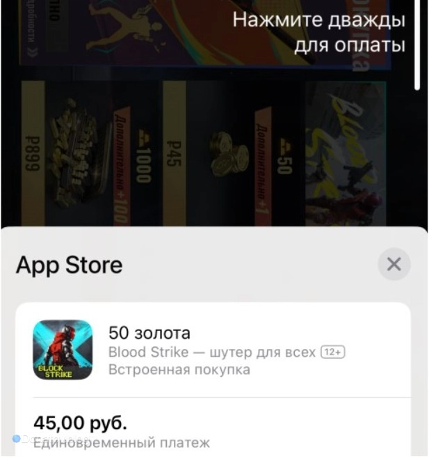 Процесс оплаты — стандартный.