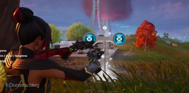 Мишень из первого задания Морганы Мрак в Fortnite