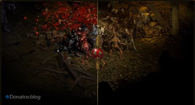 Сравнение графики Diablo II и Diablo II: Resurrected