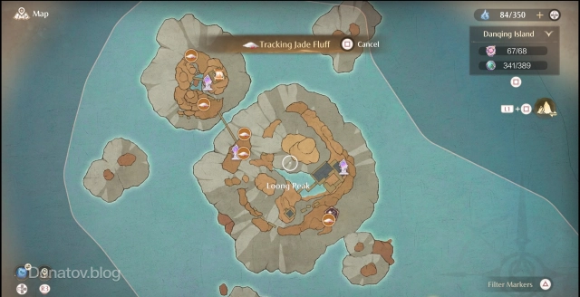 Расположение Jade Fluff в Infinity Nikki