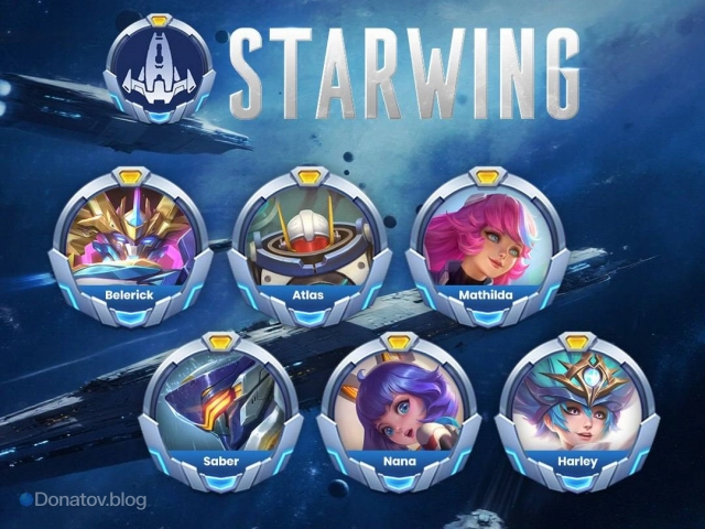 Герои Starwing, или Звездокрыла, в Magic Chess: Go Go