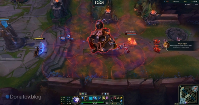 Зиггс в режиме «Кошмарные боты» в League of Legends