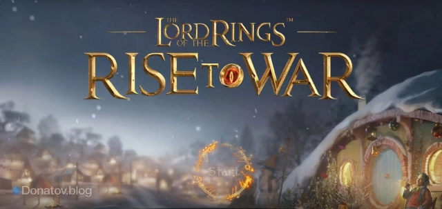 Главное меню в Lotr: Rise to War