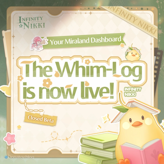 Анонс Whim-Log разработчиками Infinity Nikki