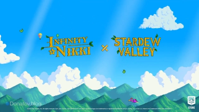 Кадр из трейлера Infinity Nikki x Stardew Valley
