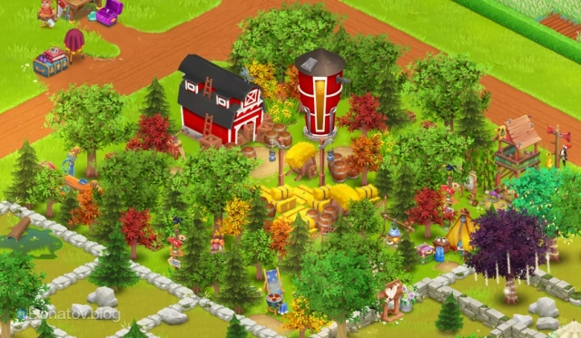 Зона хранилищ в Hay Day