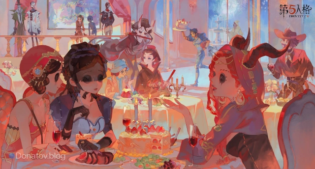 Официальная иллюстрация с персонажами Identity V