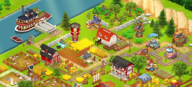 Обустроенная ферма в Hay Day
