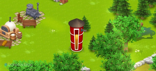 Силосная башня в Hay Day