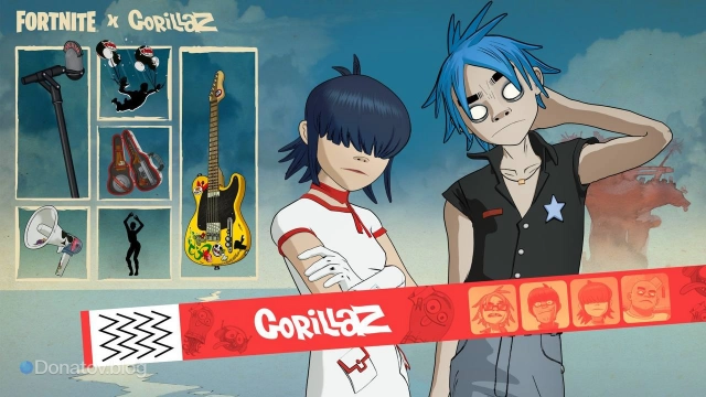 Набор скинов Gorillaz в магазине предметов