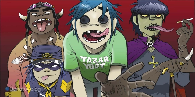 Внешний вид участников группы Gorillaz