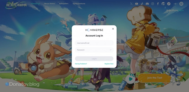Регистрация на тестирование Honkai: Nexus Anima