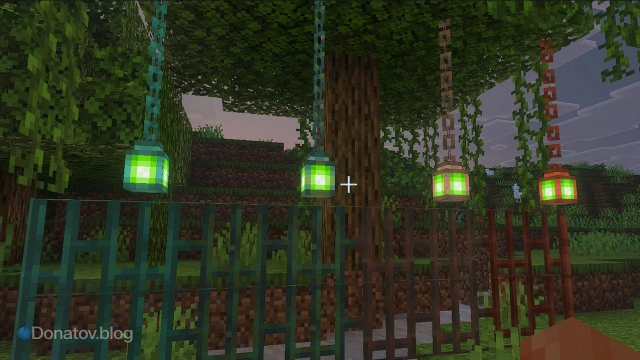 Медные цепи и фонари в MInecraft