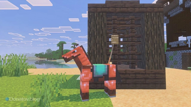 Медная доспехи для лошадки в MInecraft