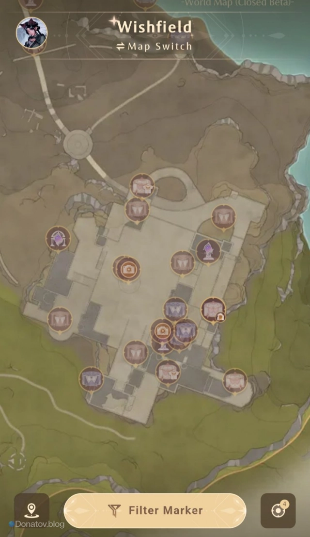 Официальная Interactive Map для Infinity Nikki
