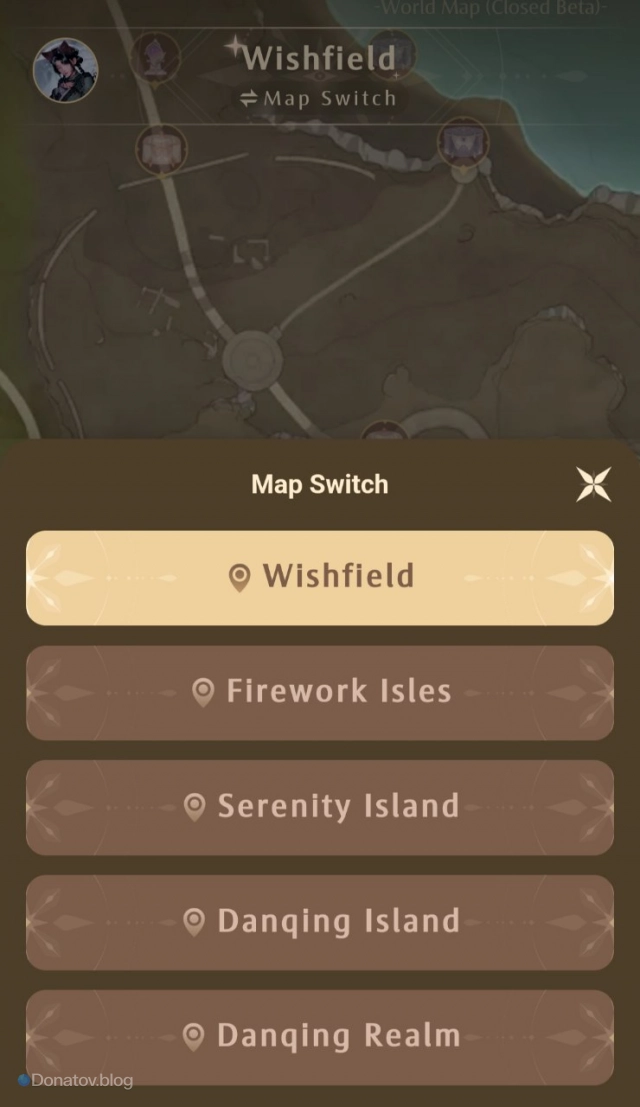 Map Switch в Infinity Nikki