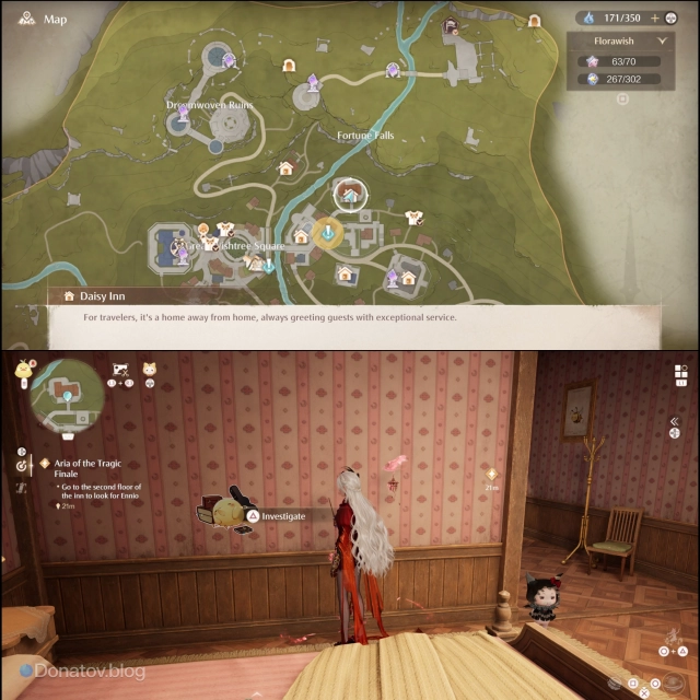 Расположение Gifty Plays in a Dream в Infinity Nikki