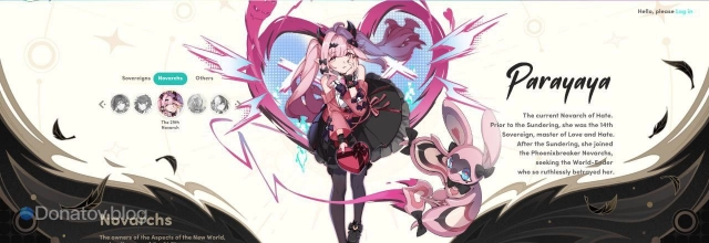 Параяя — анимастер из игры Honkai: Nexus Anima