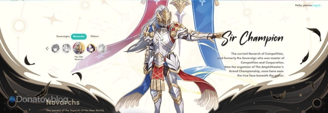 Сэр Чемпион — анимастер из игры Honkai: Nexus Anima