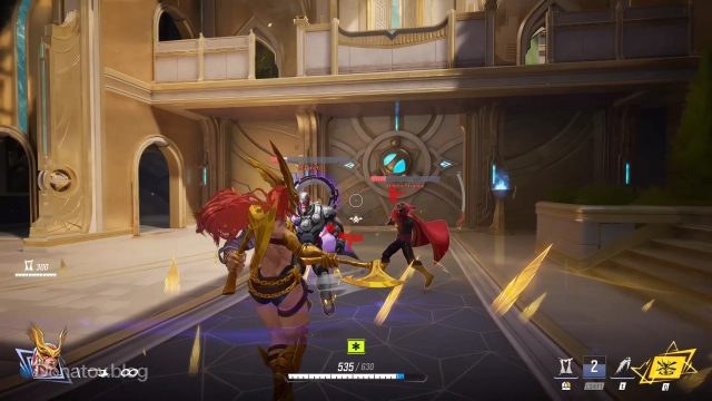 Атака Анжелы с помощью Топоров Ихоров