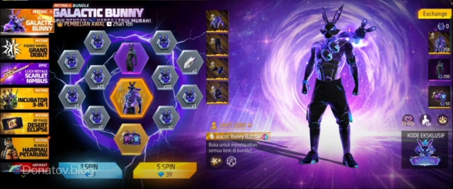 Событие Galactic Bunny в Free Fire