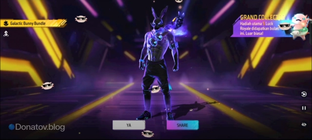 Облик Galactic Bunny в Free Fire