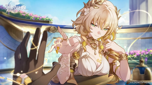 Официальный арт с Аглаей в Honkai: Star Rail