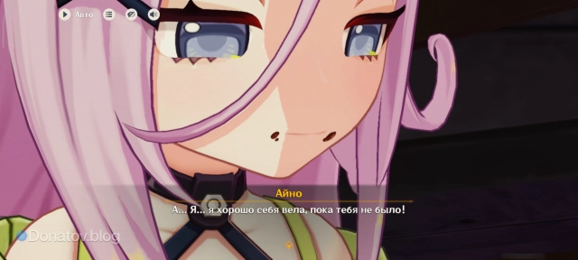 Айно, испачкавшаяся шоколадом