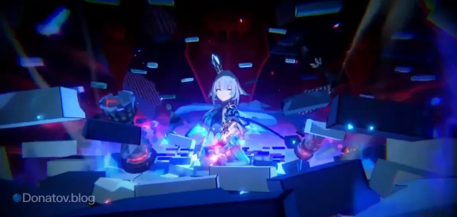 Отрывок с Керидрой из кат-сцены в Honkai: Star Rail