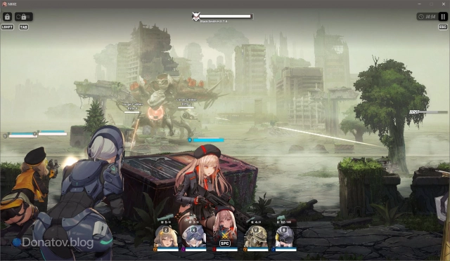 Сражение в Goddess of Victory: Nikke
