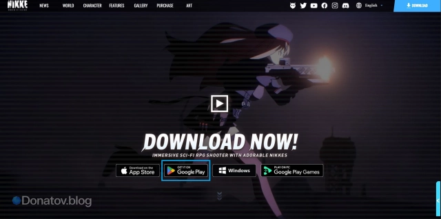 Ссылка на Goddess of Victory: Nikke в Google Play